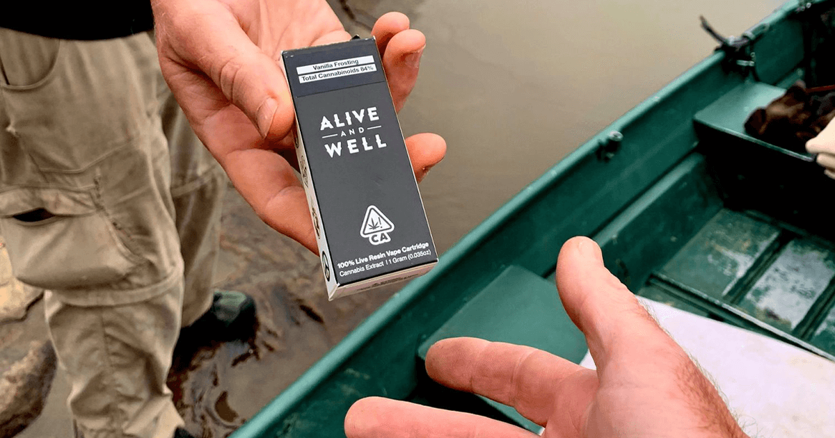 alive and well live resin vape cart