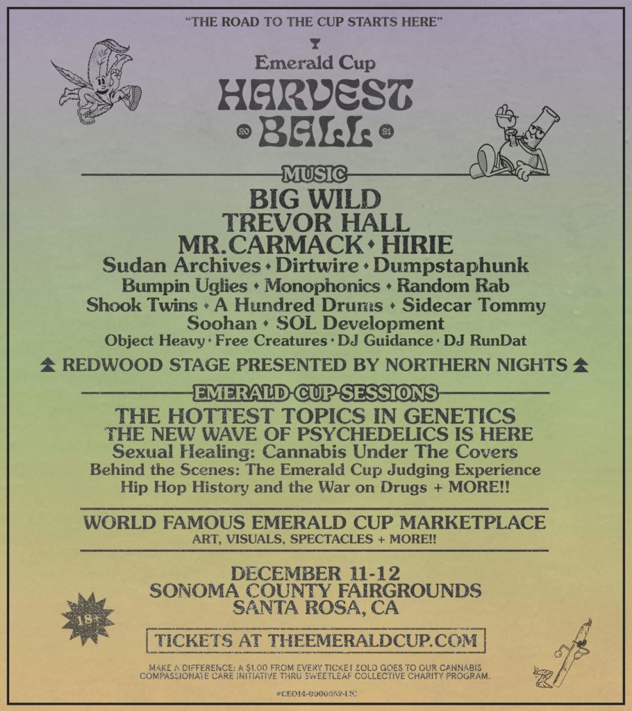 Emerald Cup Harvest Ball 2021 Lineup