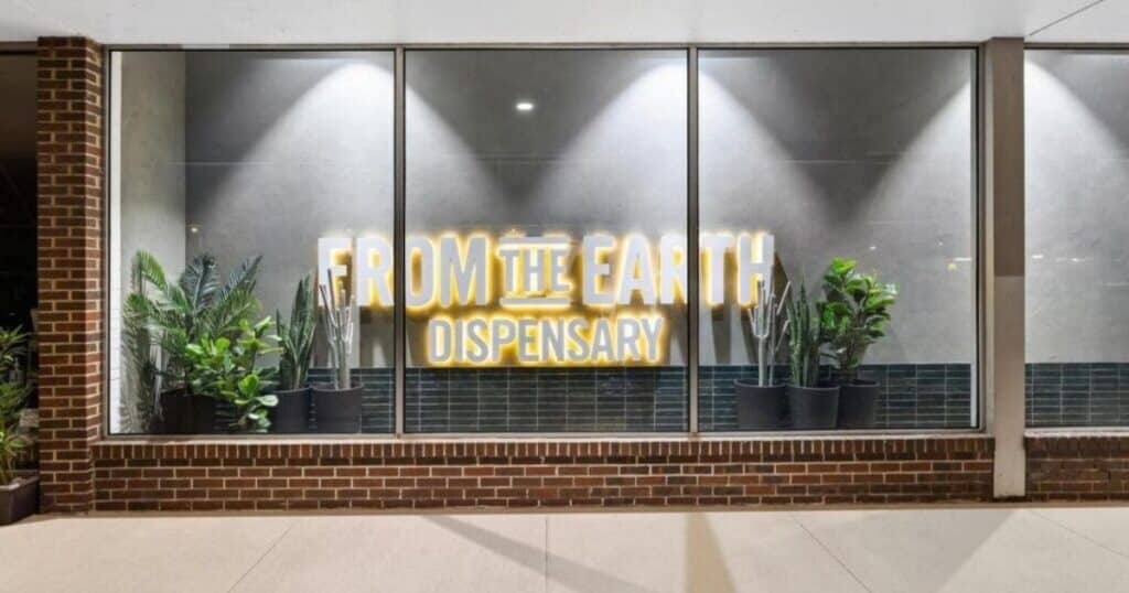 An image of From The Earth Dispensary storefront.